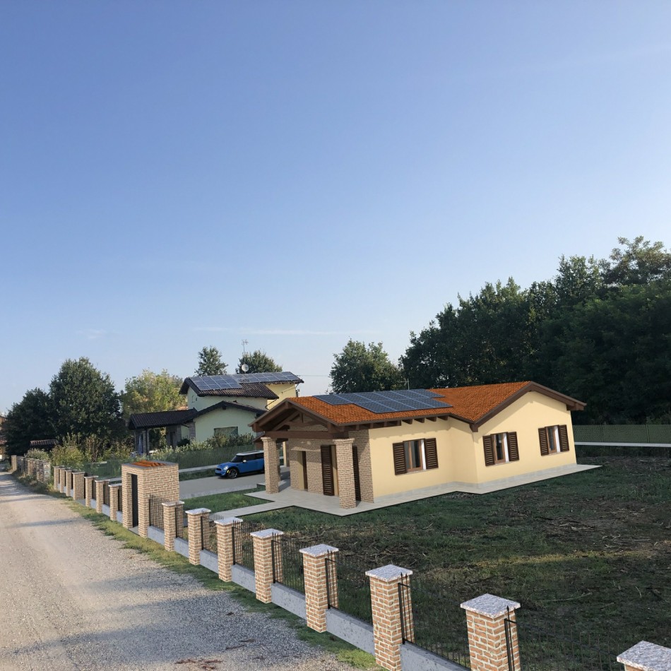 Lavori di nuova costruzione per la realizzazione di una villa unifamiliare nel comune di Zeccone (PV)